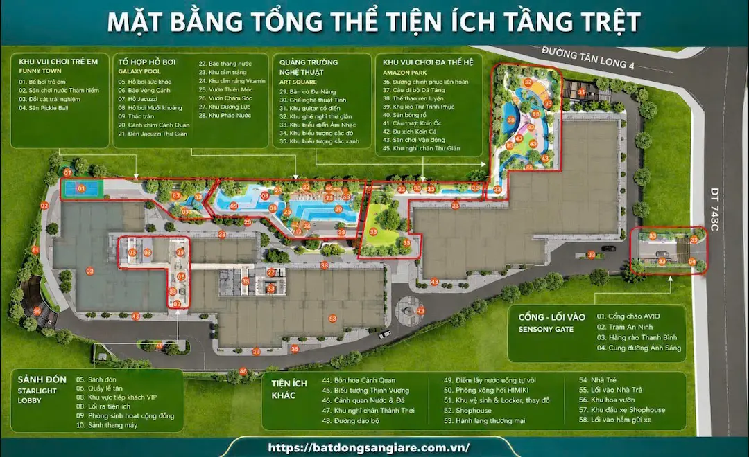Đánh giá phối cảnh không gian tiện ích tại TT AVIO