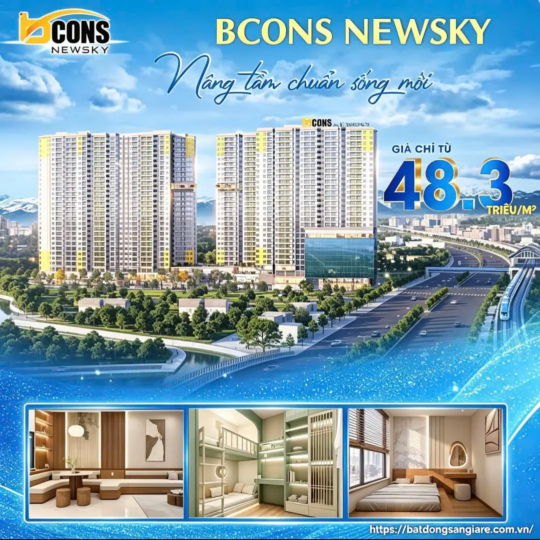 Giá căn hộ Bcons New Sky Thuận An