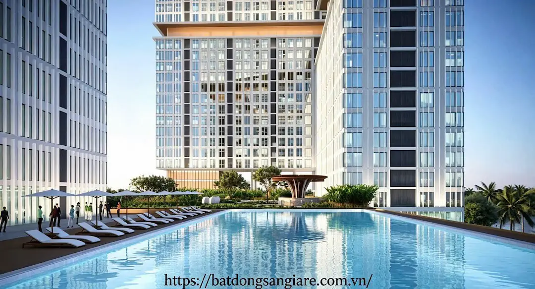 Hồ bơi chung cư Landmark Residential Thuận An