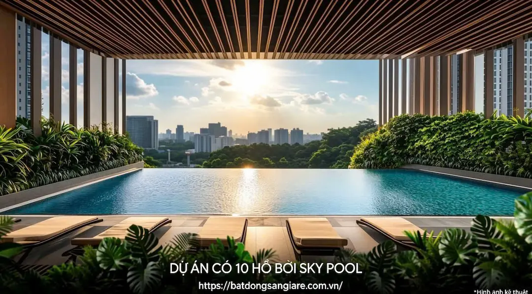 Hồ bơi chung cư Lusso Saigon