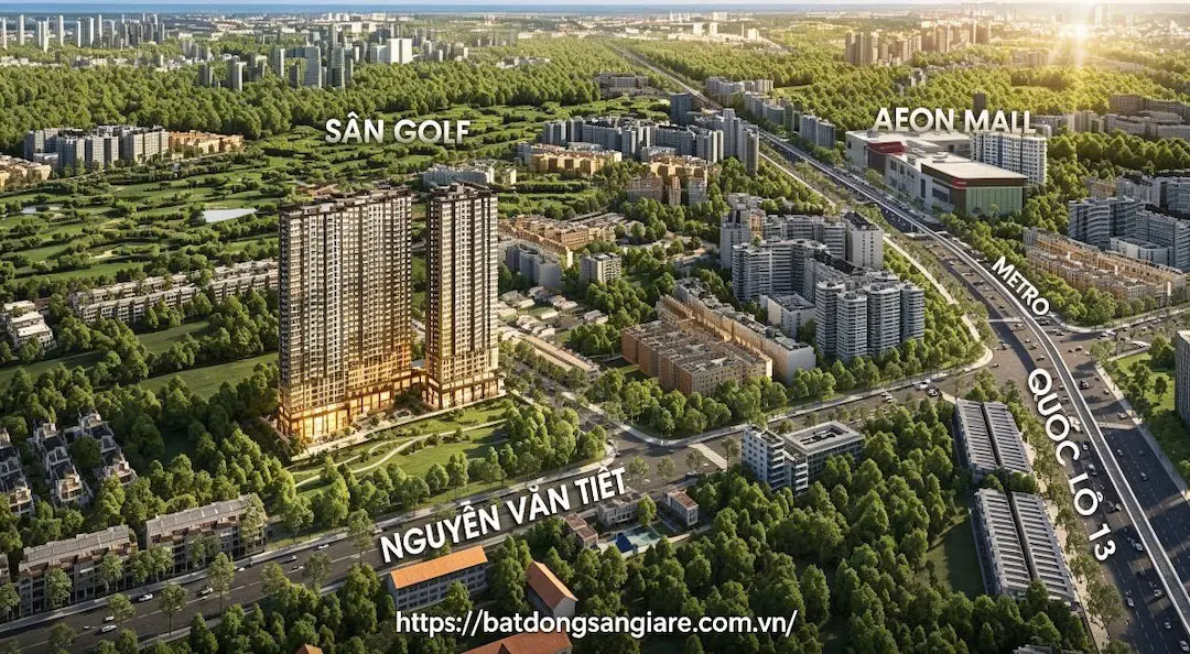Kết nối giao thông vị trí Happy One Mori Thuận An