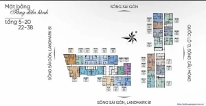Mặt bằng A&T Saigon Riverside Thuận An tổng thể dự án và phân khu chức năng