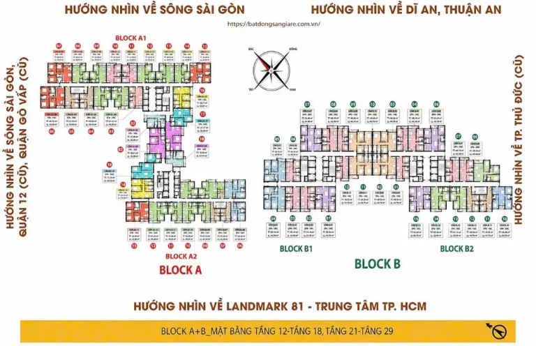 Mặt bằng căn hộ Bcons New Sky Thuận An với các loại diện tích đa dạng, bố trí hợp lý và tối ưu không gian sống.