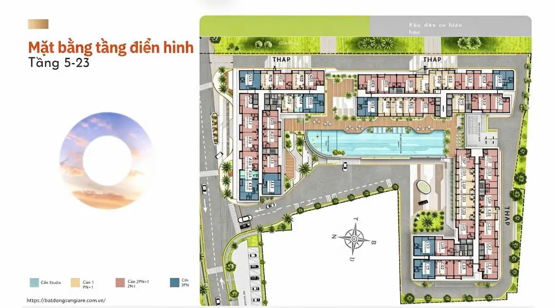 Mặt bằng căn hộ One Era Thuận An