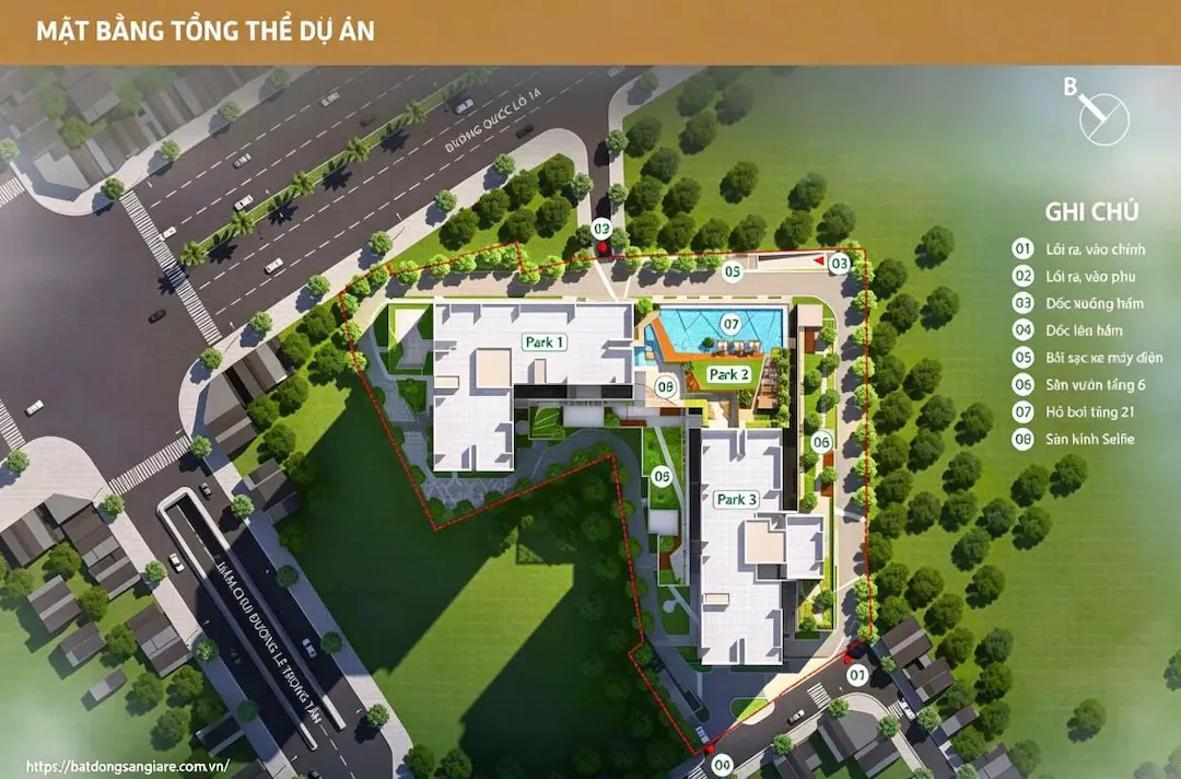 Mặt Bằng Căn Hộ Picity Sky Park