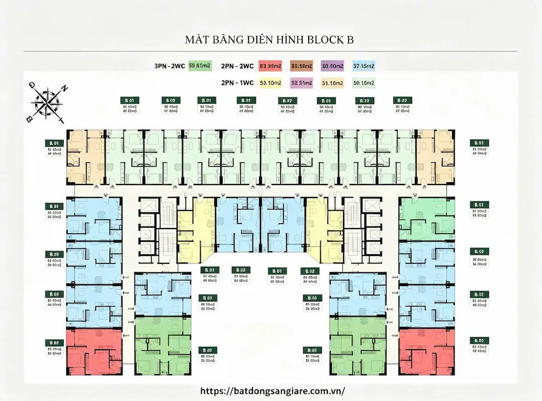 Mặt bằng tầng chung cư Stown Gateway Thuận An