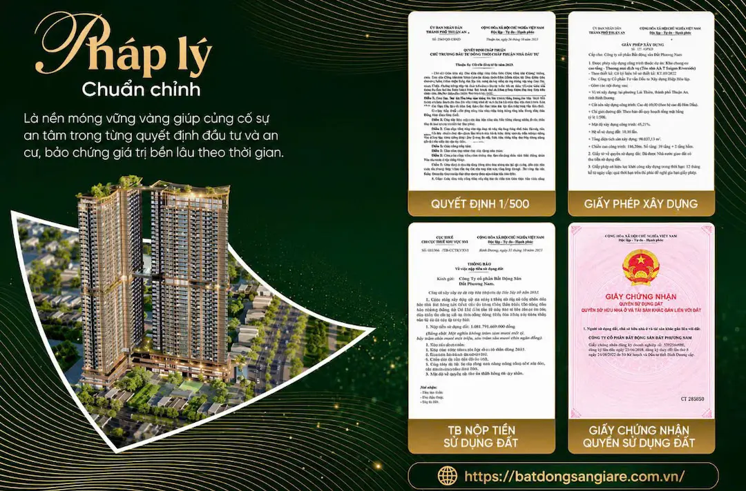Văn bản pháp lý dự án A&T Saigon Riverside Thuận An