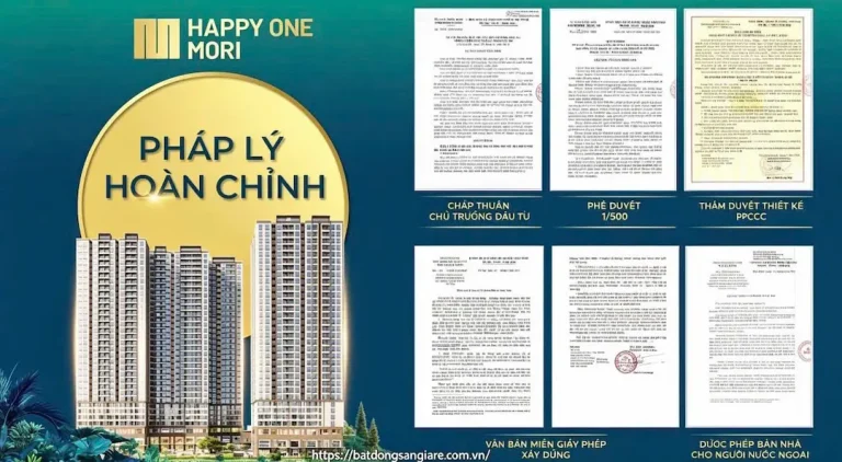 Hồ sơ pháp lý dự án Happy One Mori minh bạch, đầy đủ giấy phép, đảm bảo an toàn cho nhà đầu tư.