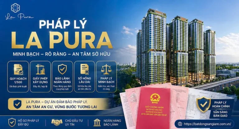 Pháp lý dự án La Pura Thuận An Bình Dương, chủ đầu tư Phát Đạt Group, đã hoàn thiện hồ sơ pháp lý, sổ hồng riêng từng căn, an tâm đầu tư.