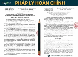 Hồ sơ pháp lý đầy đủ, minh bạch của dự án Skyzen Dĩ An, sổ hồng lâu dài, pháp lý độc lập.