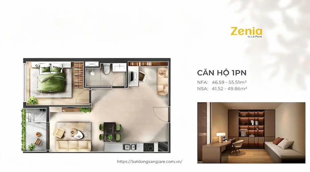 Thiết kế căn hộ 1PN