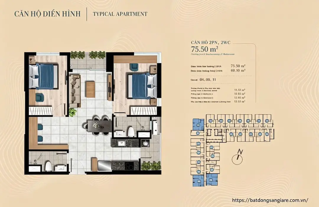 Thiết kế căn hộ 3PN