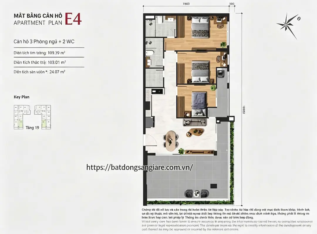 Thiết kế căn hộ 3PN