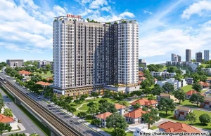 Tiến độ tổng thể dự án Symlife Thuận An Bình Dương, hình ảnh toàn cảnh công trình từ flycam, cập nhật mới nhất tháng 07/2026.