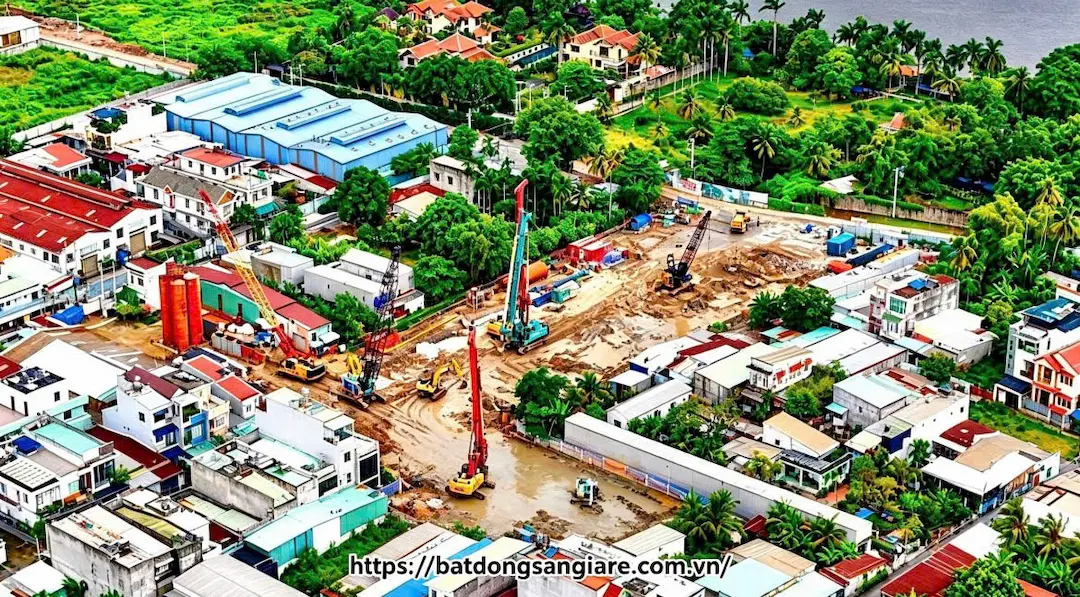 Tiến độ thi công A&T Saigon Riverside Thuận An