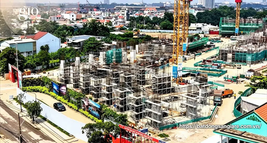 Tiến độ thi công dự án The Gió Riverside Dĩ An