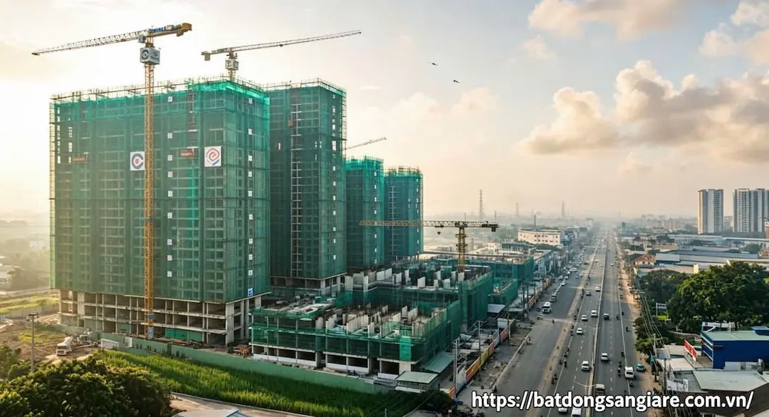 Tiến độ thi công các tòa tháp La Pura
