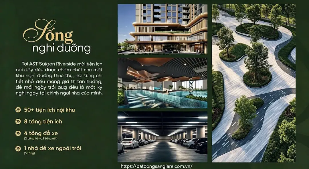 Phối cảnh tổng thể tiện ích A&T Saigon Riverside Thuận An