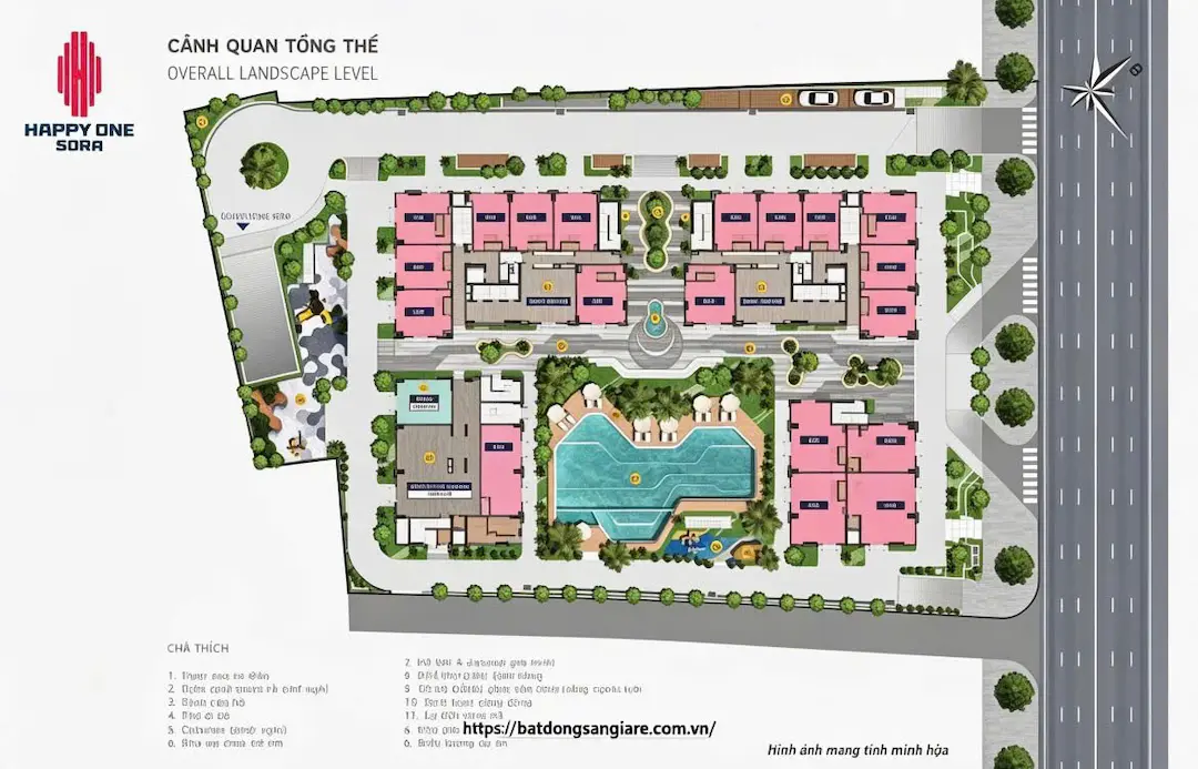 Tiện ích chung cư Happy One Sora Thủ Đức