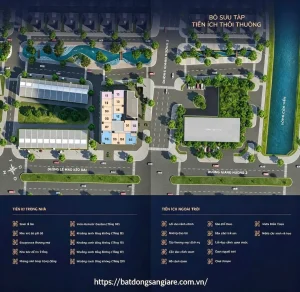 Hệ tiện ích đa dạng, cao cấp tại chung cư Landmark Residential, từ hồ bơi, gym đến công viên cây xanh.