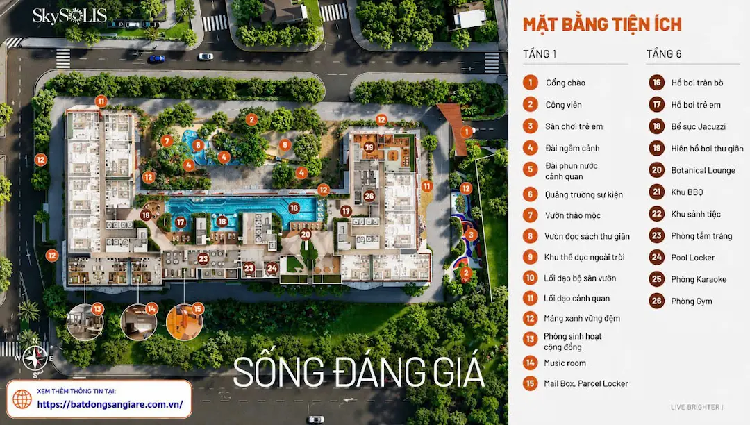 Tiện ích nội khu Sky Solis