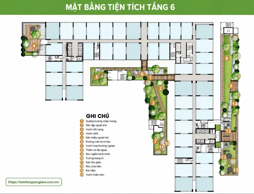 Tiện Ích Tầng 6 Picity Sky Park