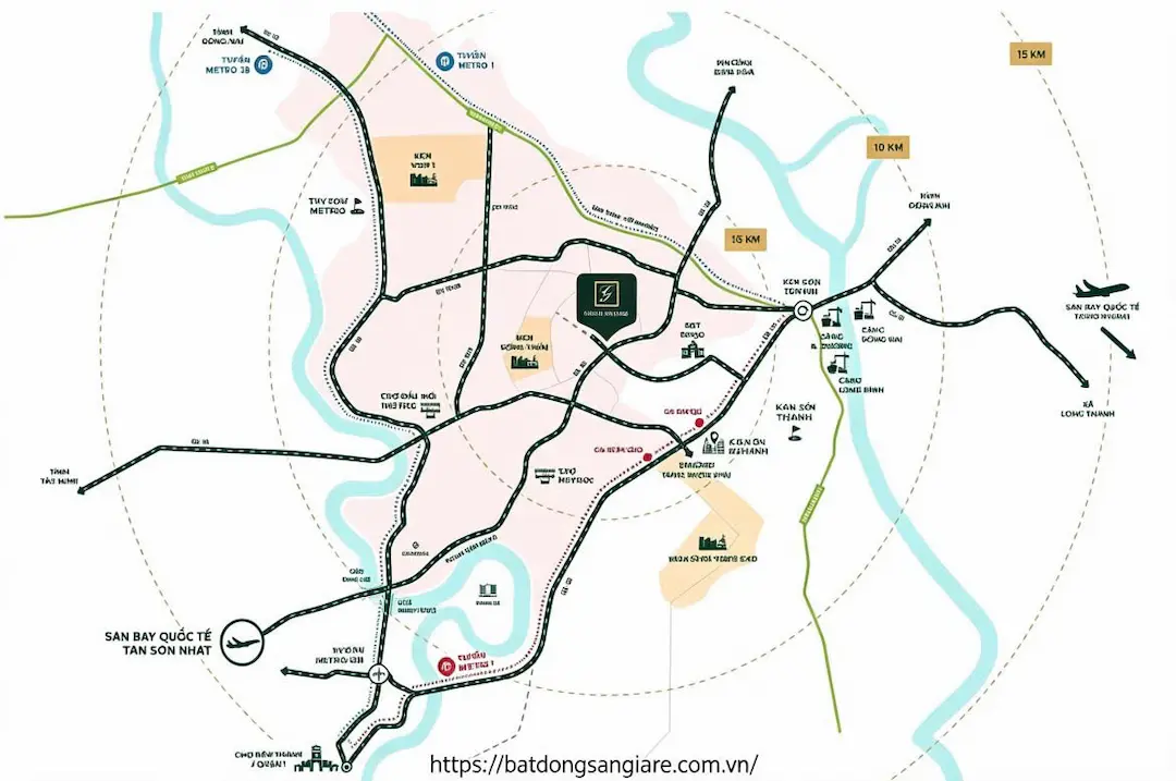 Vị trí chung cư Green Skyline Dĩ An