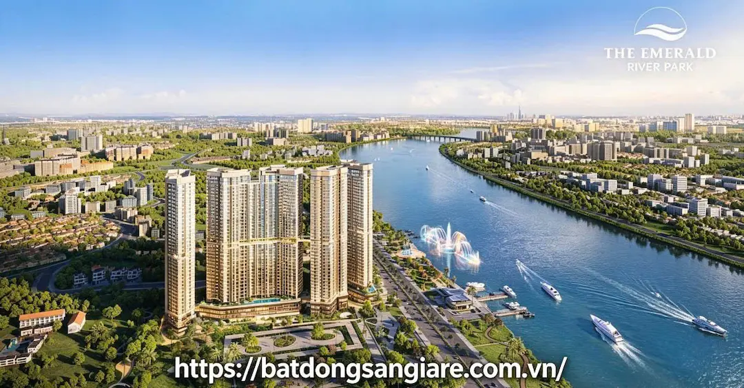 Vị trí dự án căn hộ The Emerald River Park Thuận An
