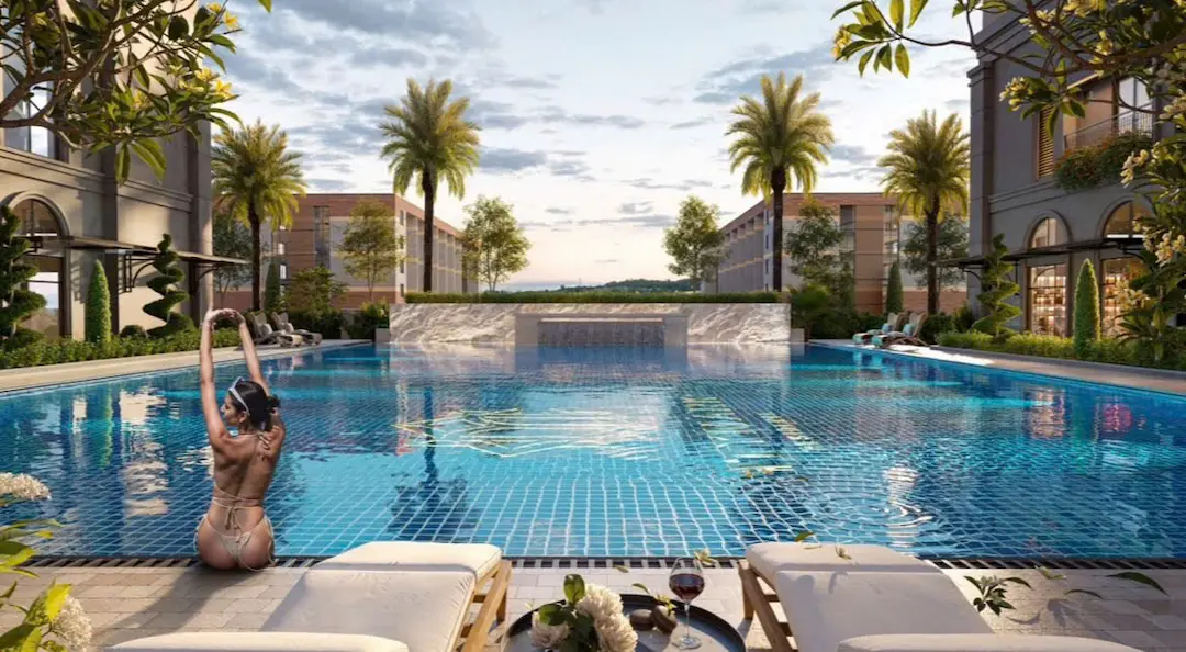 Bể bơi tràn bờ Maison Grand Phú Mỹ