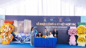 Chủ đầu tư ký kết hợp tác tại dự án Fresia Riverside Biên Hòa