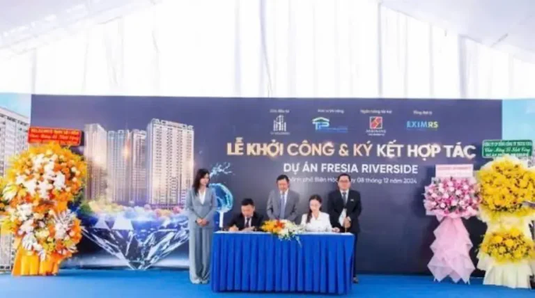 Chủ đầu tư ký kết hợp tác tại dự án Fresia Riverside Biên Hòa
