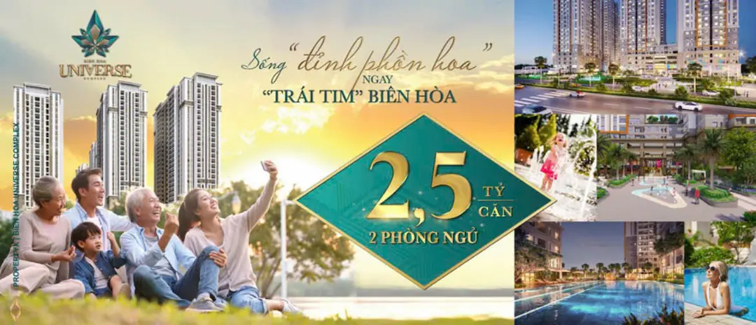 Giá bán căn hộ Biên Hòa Universe Complex