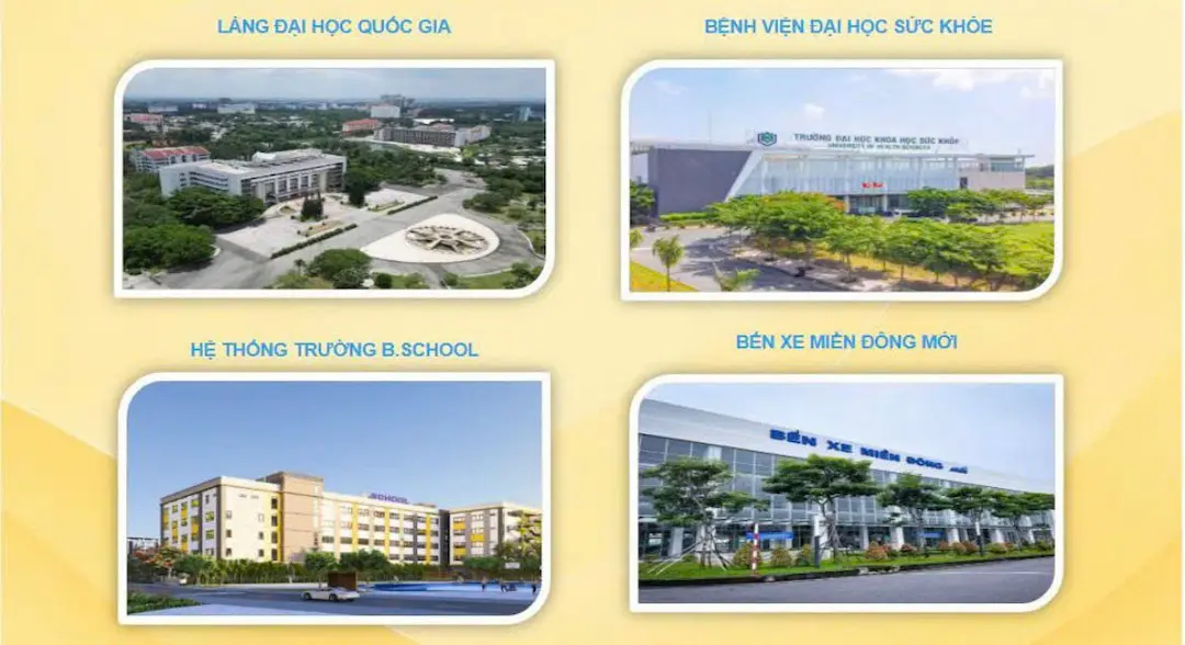 Hệ thống tiện ích ngoại khu dự án Bcons Aria Dĩ An