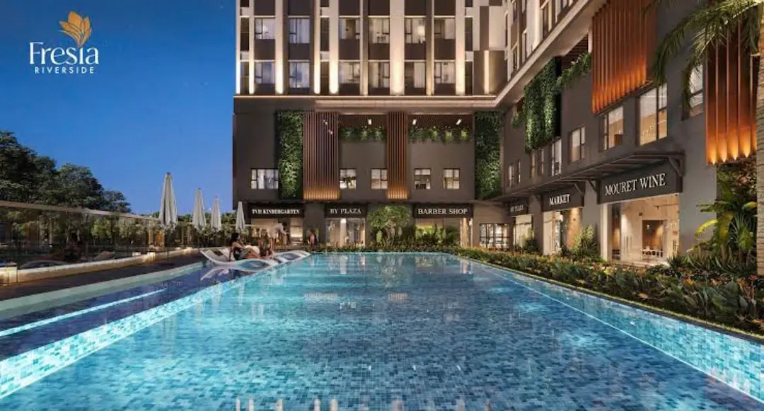 Hồ bơi ngoài trời Fresia Riverside Biên Hòa