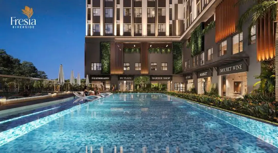 Căn Hộ Fresia Riverside: Đã Cất Nóc, Giá Mới Nhất 6 Hồ bơi trải nghiệm Fresia Riverside Biên Hòa