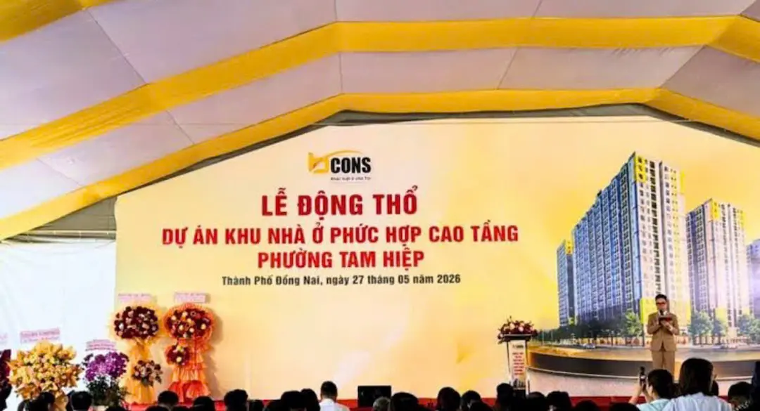Bcons Tam Hiệp: Dự án 2.820 căn giữa trung tâm Biên Hòa 4 Lễ động thổ dự án căn hộ Bcons Tam Hiệp Đồng Nai