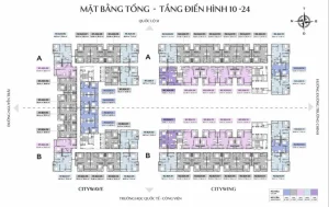 Mặt bằng tổng thể điển hình dự án Maison Grand Phú Mỹ