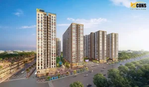 Phối cảnh tổng thể chung cư Bcons Central Park Biên Hòa
