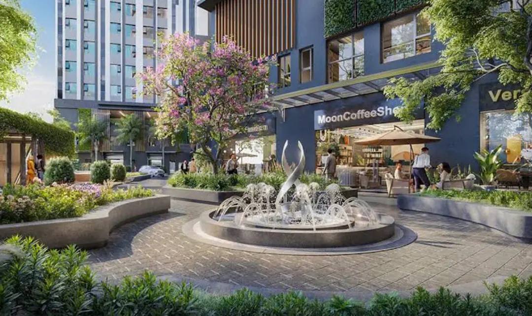Quảng trường đài phun nước Fresia Riverside Biên Hòa