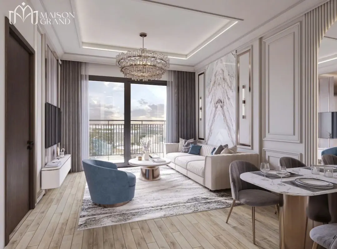 Thiết kế phòng khách Maison Grand Phú Mỹ
