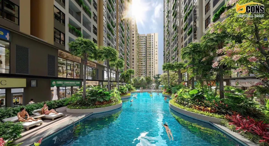 Chung cư Bcons Central Park: Có gì hot giữa Biên Hòa? 3 Tiện ích hồ bơi chung cư Bcons Central Park Biên Hòa