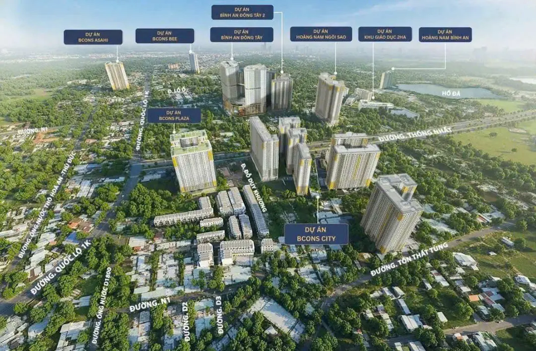 Căn hộ Bcons Aria Thống Nhất: Chuyên gia gợi ý thật 2026 8 Vị trí kết nối giao thông căn hộ Bcons Aria Thống Nhất