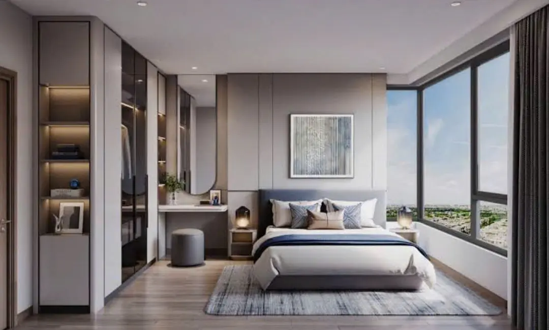 Phòng ngủ nhà mẫu Masteri Cosmo Central