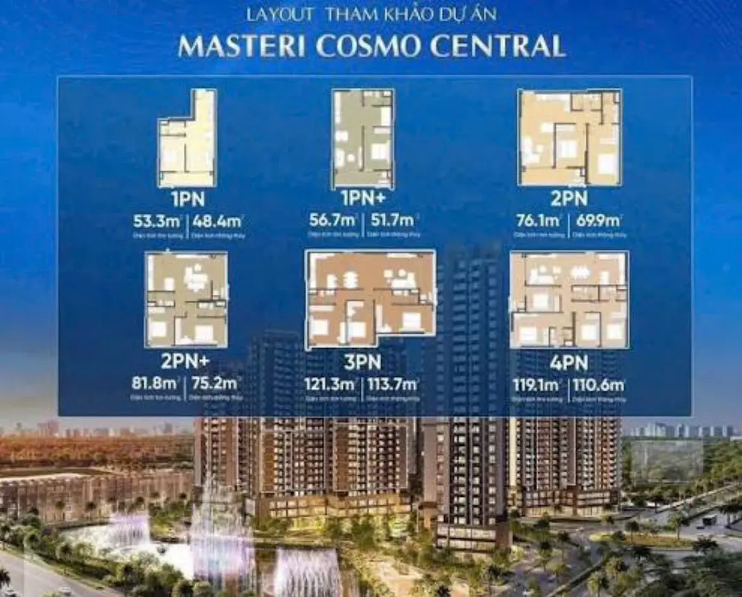 Thiết kế Masteri Cosmo Central