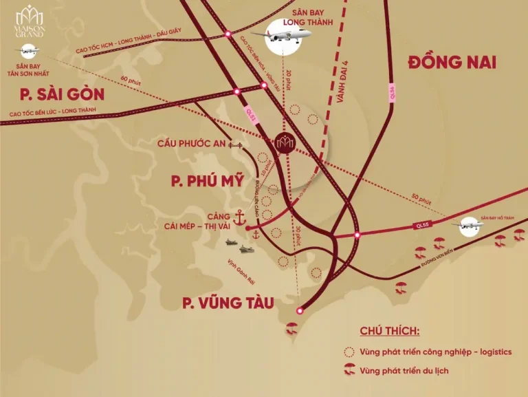 Vị Trí Maison Grand Phú Mỹ: Đắc Địa Hay Rủi Ro Kẹt Xe? 4 Vị trí Maison Grand Phú Mỹ và khả năng kết nối khu vực