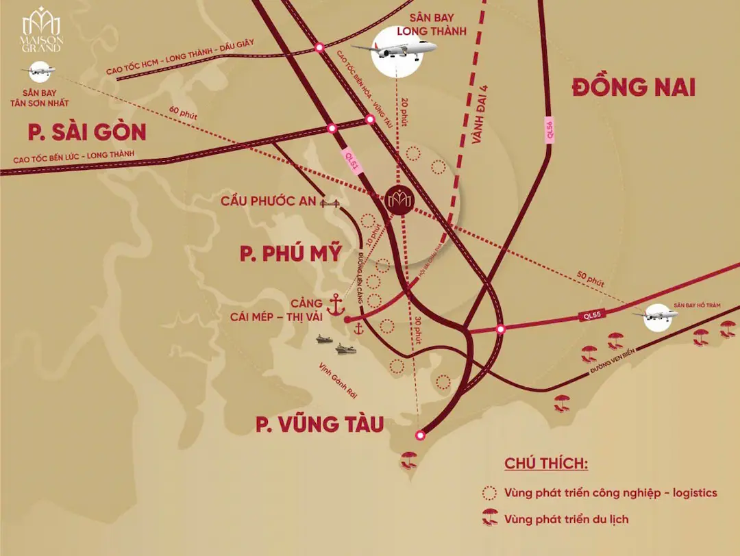 Vị trí Maison Grand Phú Mỹ