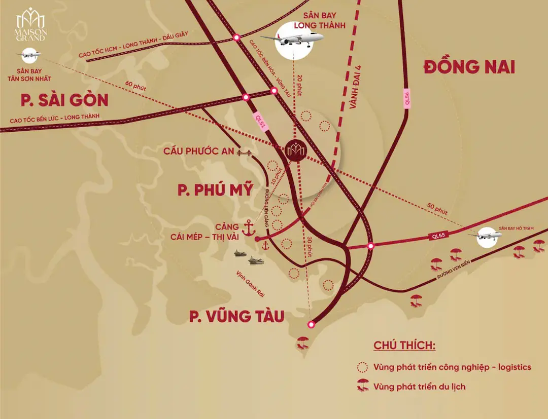 Vị trí dự án Maison Grand Phú Mỹ