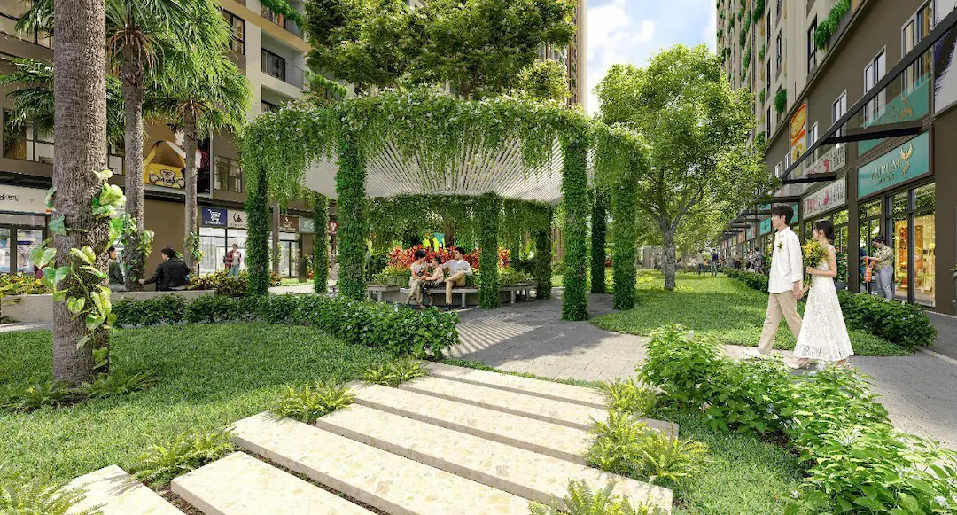 Căn Hộ Bcons Central Park – Tâm Điểm Sống Mới Ngay Trung Tâm Biên Hòa 11 Chòi nghỉ chân xanh mát Bcons Central Park Biên Hòa