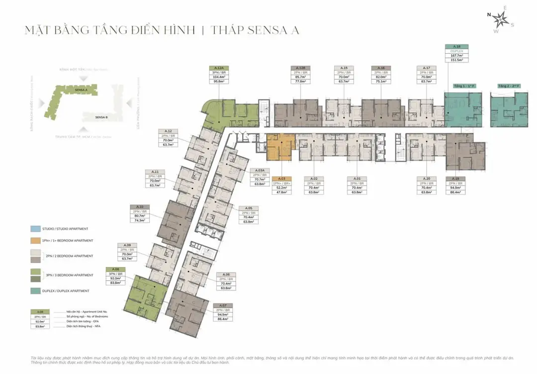 Mặt bằng căn hộ Imperia Sensa Park Thủ Đức