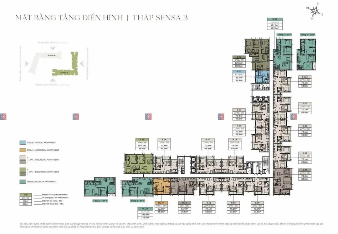 Mặt bằng tổng thể Imperia Sensa Park Thủ Đức